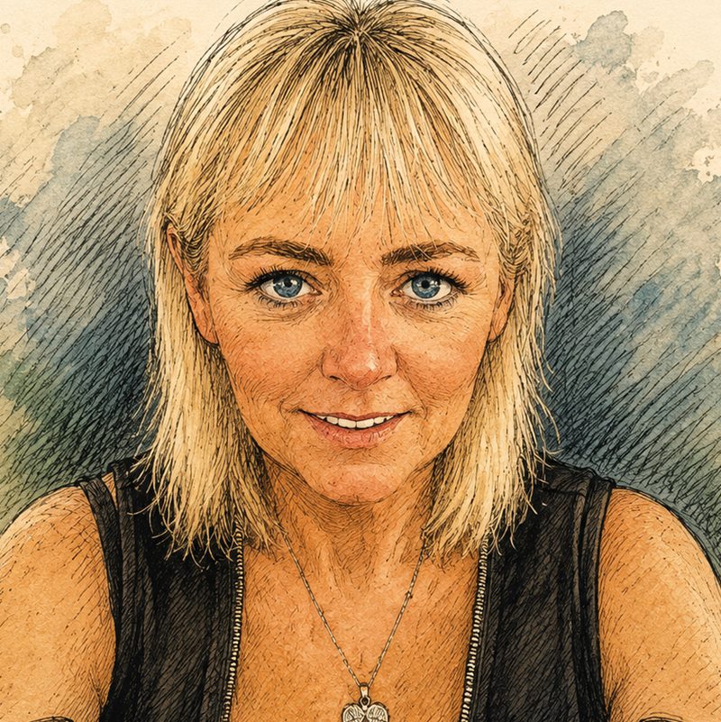 Illustrated portrait of Nicky